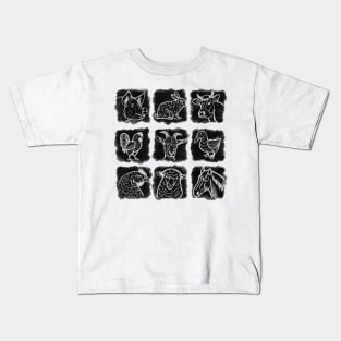 Farm animals b/w Kids T-Shirt